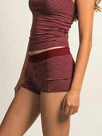 SHORT HARLOW BRIAR STRIPE - BORDEAUX