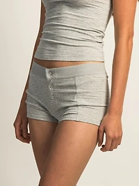 HARLOW BRIAR STRIPE SHORT - HEATHER GREY