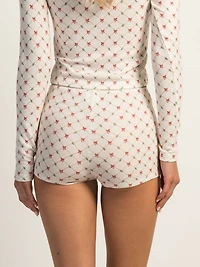 HARLOW HOLLY DITSY SHORT - WHITE