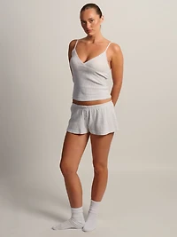 HARLOW WINNIE WAFFLE TANK - CLOUD