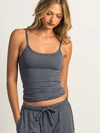 HARLOW BRIAR STRIPED TANK - INDIGO
