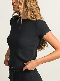 HARLOW ALLIE WAFFLE TEE