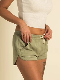 HARLOW SCALLOPED ELASTIC SHORT - CLEARANCE