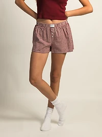 HARLOW TAYLOR BOXER SHORT - BURGUNDY