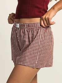 HARLOW TAYLOR BOXER SHORT - BURGUNDY