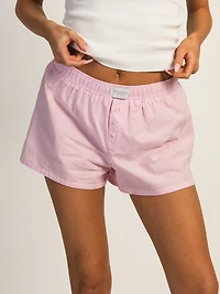 SHORT BOXER HARLOW TAYLOR – ROSE/BLANC