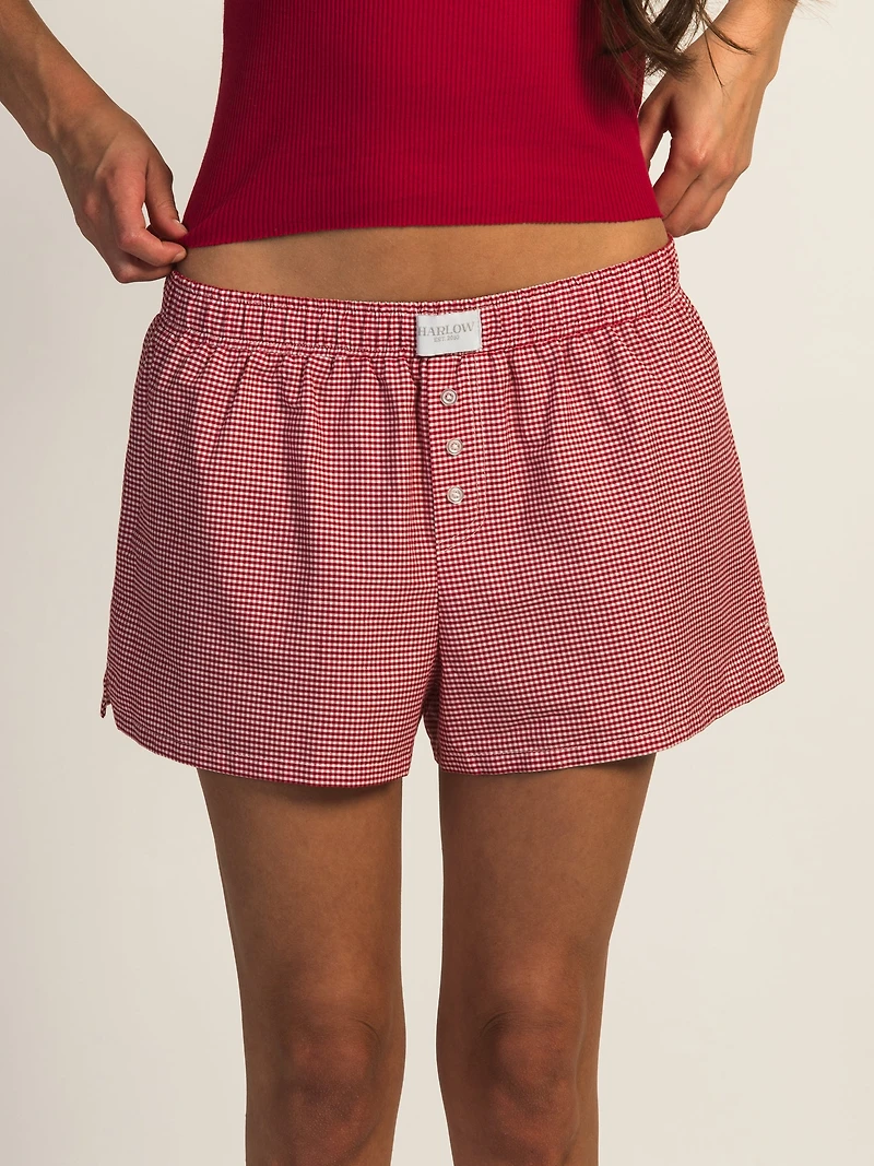 SHORT BOXER HARLOW TAYLOR – ROUGE/BLANC