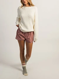 HARLOW TAYLOR BOXER SHORT - WHITE/RED
