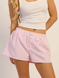 HARLOW TAYLOR BOXER SHORT - WHITE/PINK