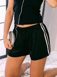 HARLOW SPICE SHORT - BLACK/WHITE