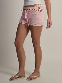 HARLOW KRISTY CROCHET SHORT - BABY PINK