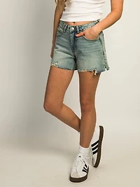 HARLOW MIDI SHORT - LIGHT WASH DENIM