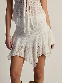 JUPE HARLOW MELODY - BLANC