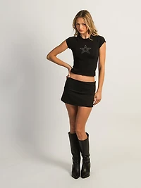 HARLOW PERFECT MINI SKORT - BLACK