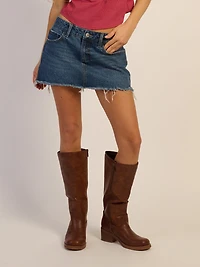 HARLOW DAISY DENIM SKORT - DARK WASH