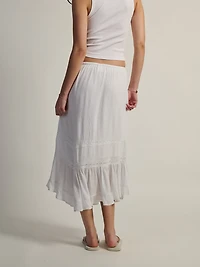 HARLOW FLORA SKIRT - WHITE