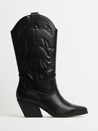 BOTTES DE COW-BOY HARLOW STASSIE POUR FEMMES - NOIR