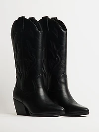 BOTTES DE COW-BOY HARLOW STASSIE POUR FEMMES - NOIR