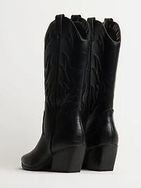BOTTES DE COW-BOY HARLOW STASSIE POUR FEMMES - NOIR