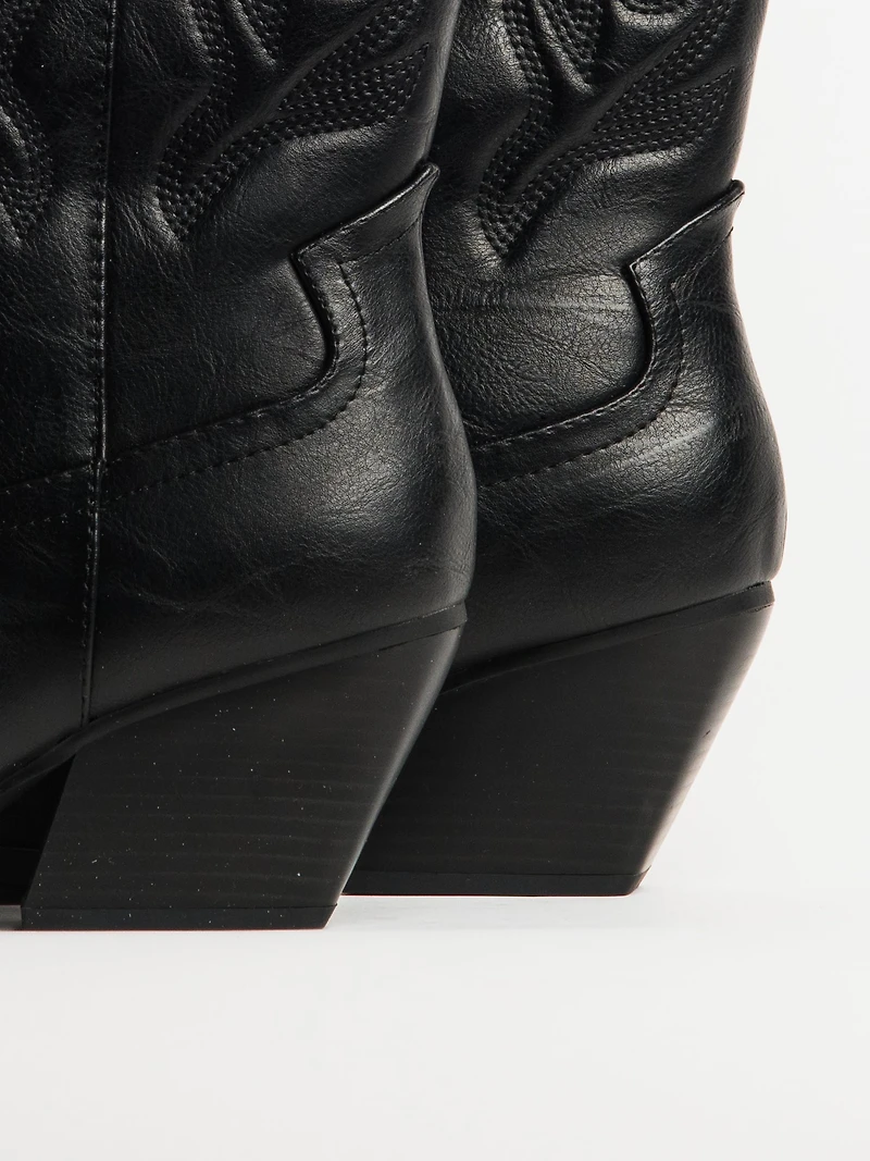 BOTTES DE COW-BOY HARLOW STASSIE POUR FEMMES - NOIR