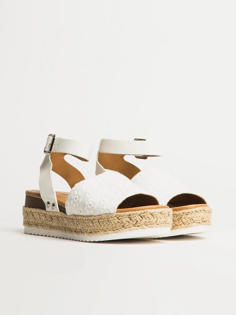 SANDALE HARLOW TOPIC POUR FEMME – DENTELLE BLANCHE
