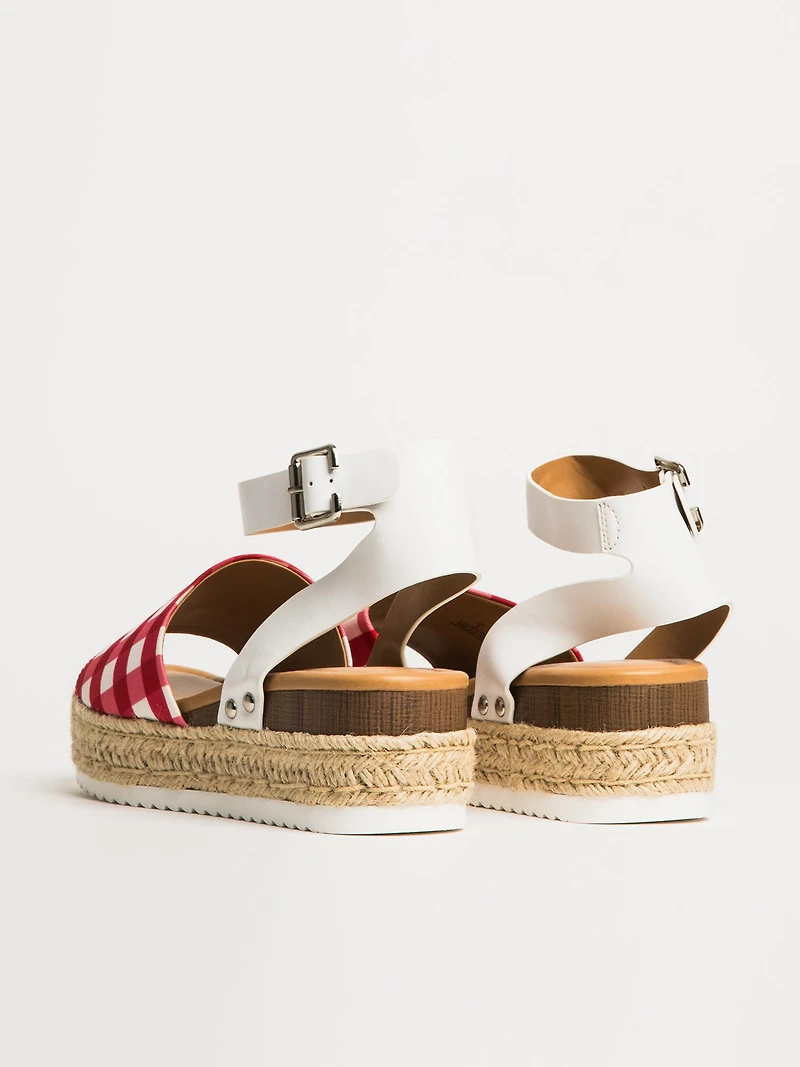 WOMENS HARLOW TOPIC SANDALS - RED GINGHAM
