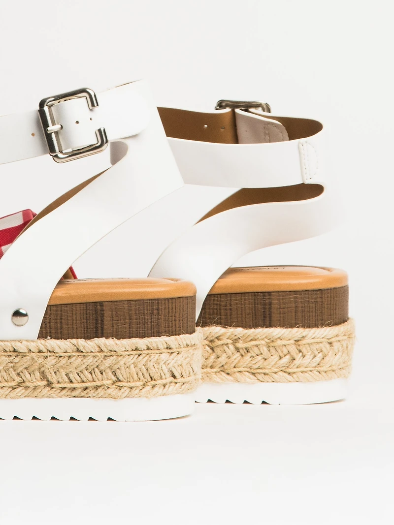 WOMENS HARLOW TOPIC SANDALS - RED GINGHAM
