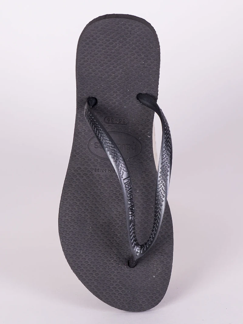 SANDALES NOIRES SLIM POUR FEMMES