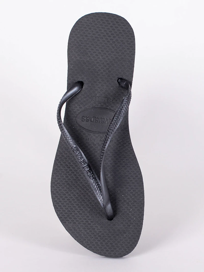 WOMENS HAVAIANAS SLIM BLACK SANDALS