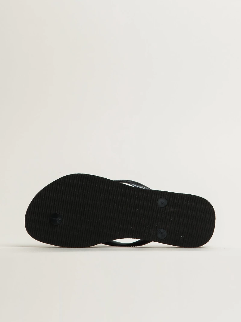 WOMENS HAVAIANAS SLIM BLACK SANDALS