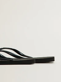 WOMENS HAVAIANAS SLIM BLACK SANDALS