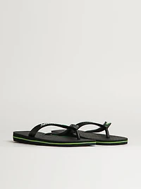 WOMENS HAVAIANAS BRASIL LOGO - BLACK