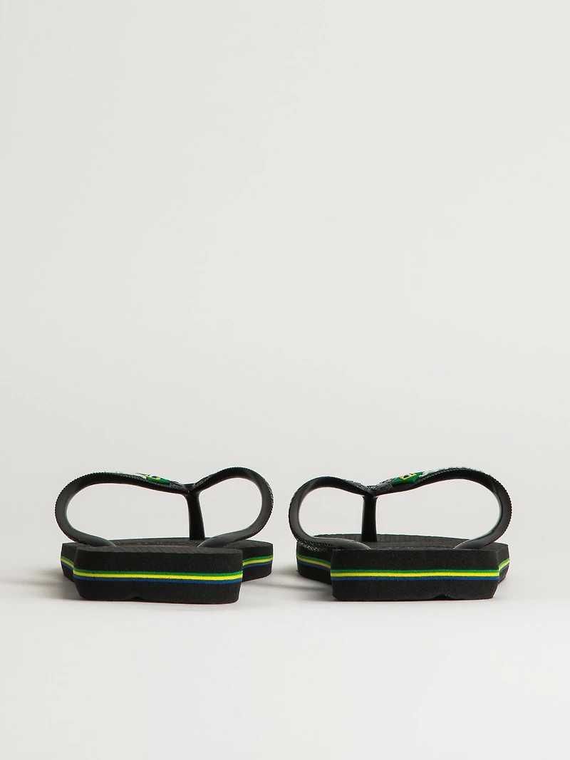 WOMENS HAVAIANAS BRASIL LOGO - BLACK