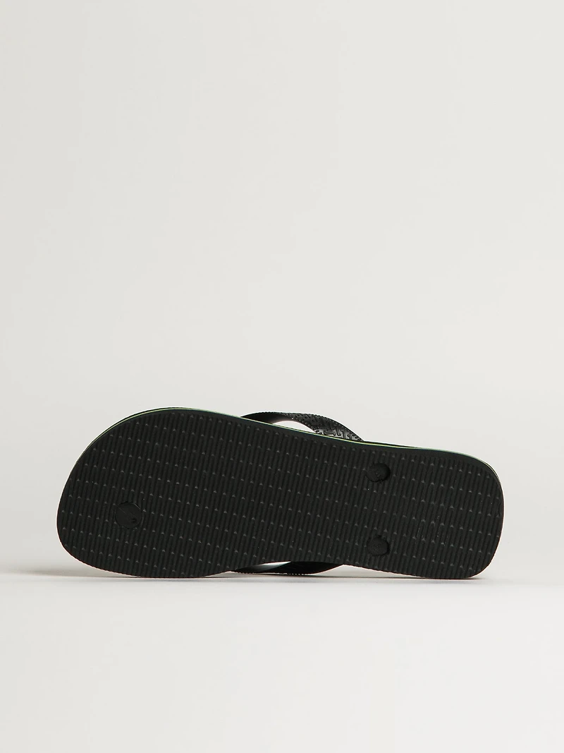 WOMENS HAVAIANAS BRASIL LOGO - BLACK