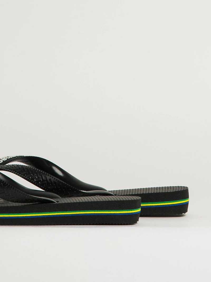 WOMENS HAVAIANAS BRASIL LOGO - BLACK