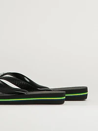 WOMENS HAVAIANAS BRASIL LOGO - BLACK