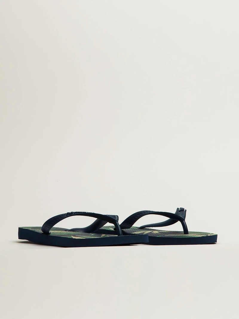 MENS HAVAIANAS TOP ALOHA SANDALS - NAVY