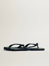 MENS HAVAIANAS TOP ALOHA SANDALS - NAVY