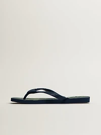 MENS HAVAIANAS TOP ALOHA SANDALS - NAVY