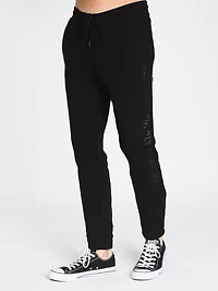 MENS LEG ID FLEECE PANT - BLACK/BLACK CLEARANCE