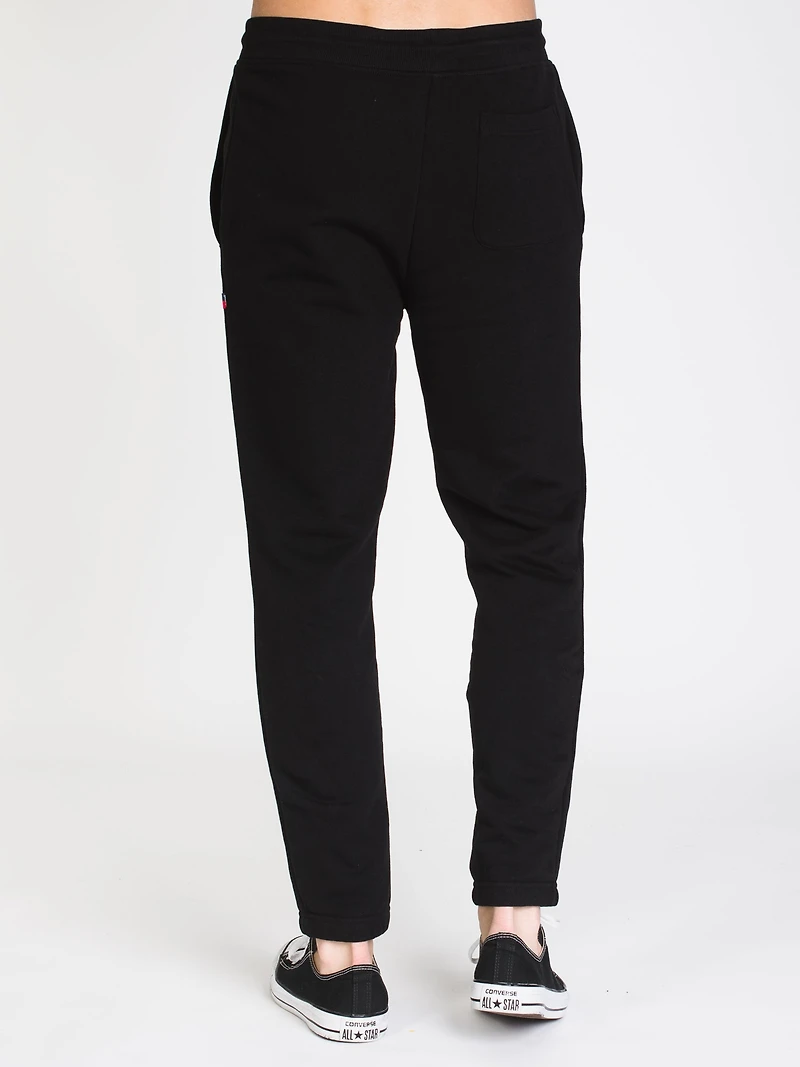 MENS LEG ID FLEECE PANT - BLACK/BLACK CLEARANCE