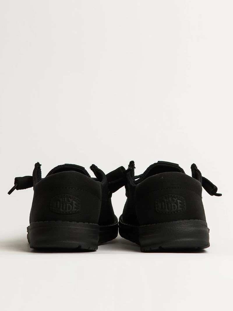 WOMENS HEYDUDE WENDY FUNK MONO SNEAKER - BLACK