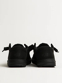 WOMENS HEYDUDE WENDY FUNK MONO SNEAKER - BLACK