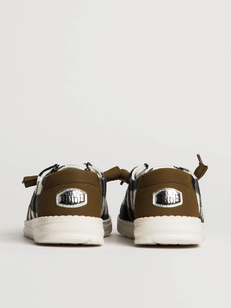 FEMMES HEYDUDE WENDY BUFFALO PLAID - BLANC/NOIR