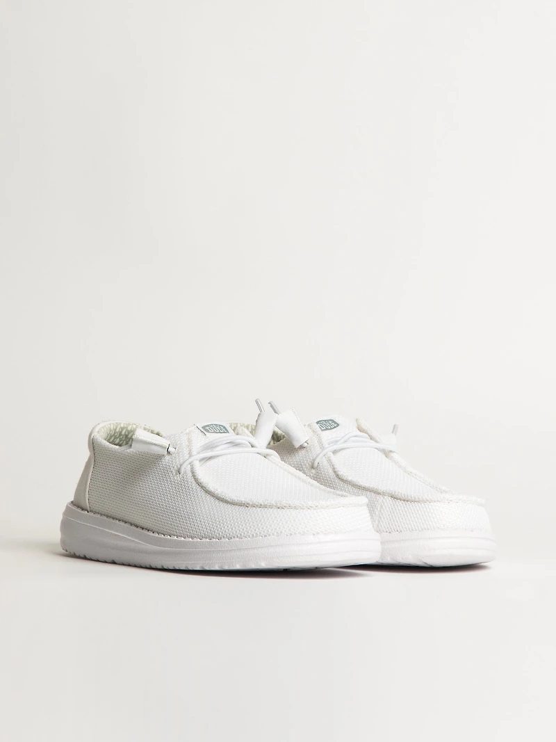 SNEAKER CHAUSSETTE EXTENSIBLE HEY DUDE WENDY POUR FEMME - BLANC