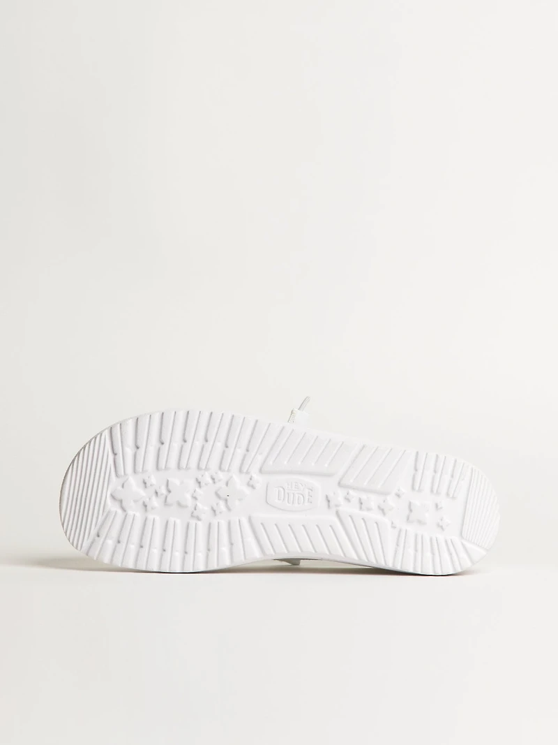 SNEAKER CHAUSSETTE EXTENSIBLE HEY DUDE WENDY POUR FEMME - BLANC