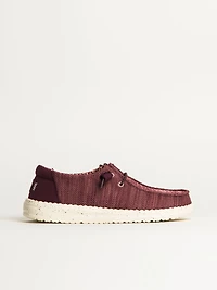 WOMENS HEYDUDE WENDY STRETCH SOX - BURGUNDY
