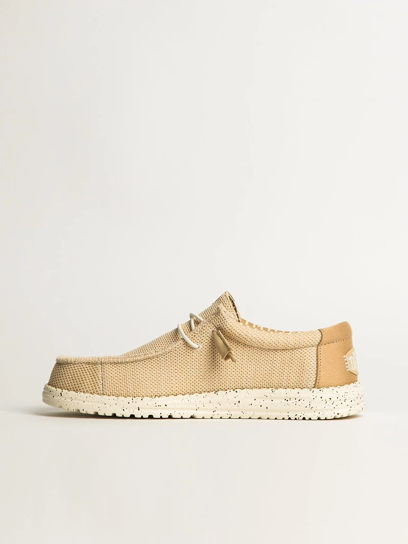 HEYDUDE WALLY STRETCH SOX SLIP-ON POUR HOMMES - CRÈME IRLANDAISE