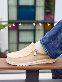 HEYDUDE WALLY STRETCH SOX SLIP-ON POUR HOMMES - CRÈME IRLANDAISE