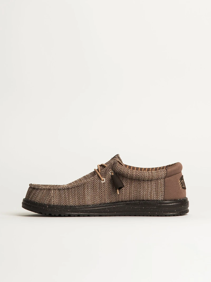 MENS HEYDUDE WALLY STRETCH SOX - TAUPE